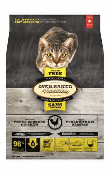 Grain Free Cat Chicken 3D front Chat Poulet Sans Grain face
