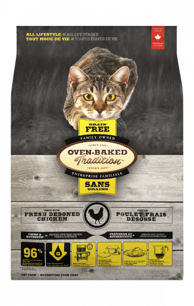 Grain Free Cat Chicken 3D front Chat Poulet Sans Grain face