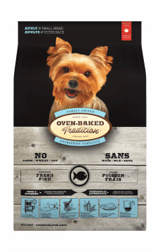 Nourriture pour chien adulte petite race au poisson, recette hypoallergénique cuite au four
