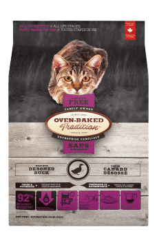 Grain Free Cat Duck 3D front Chat Canard Sans Grain face LR