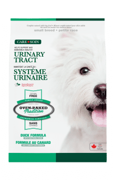 Nourriture hypoallergénique au canard pour chien adulte petite race, soutien urinaire