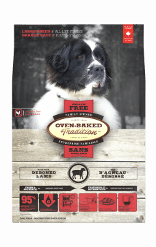 Nourriture sans grains à l’agneau pour chien grande race – Oven-Baked Tradition
